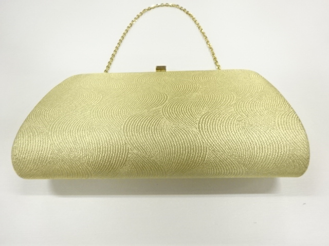  リサイクル　抽象模様織出し和装バッグ